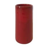 Vase rouleau faïence rouge