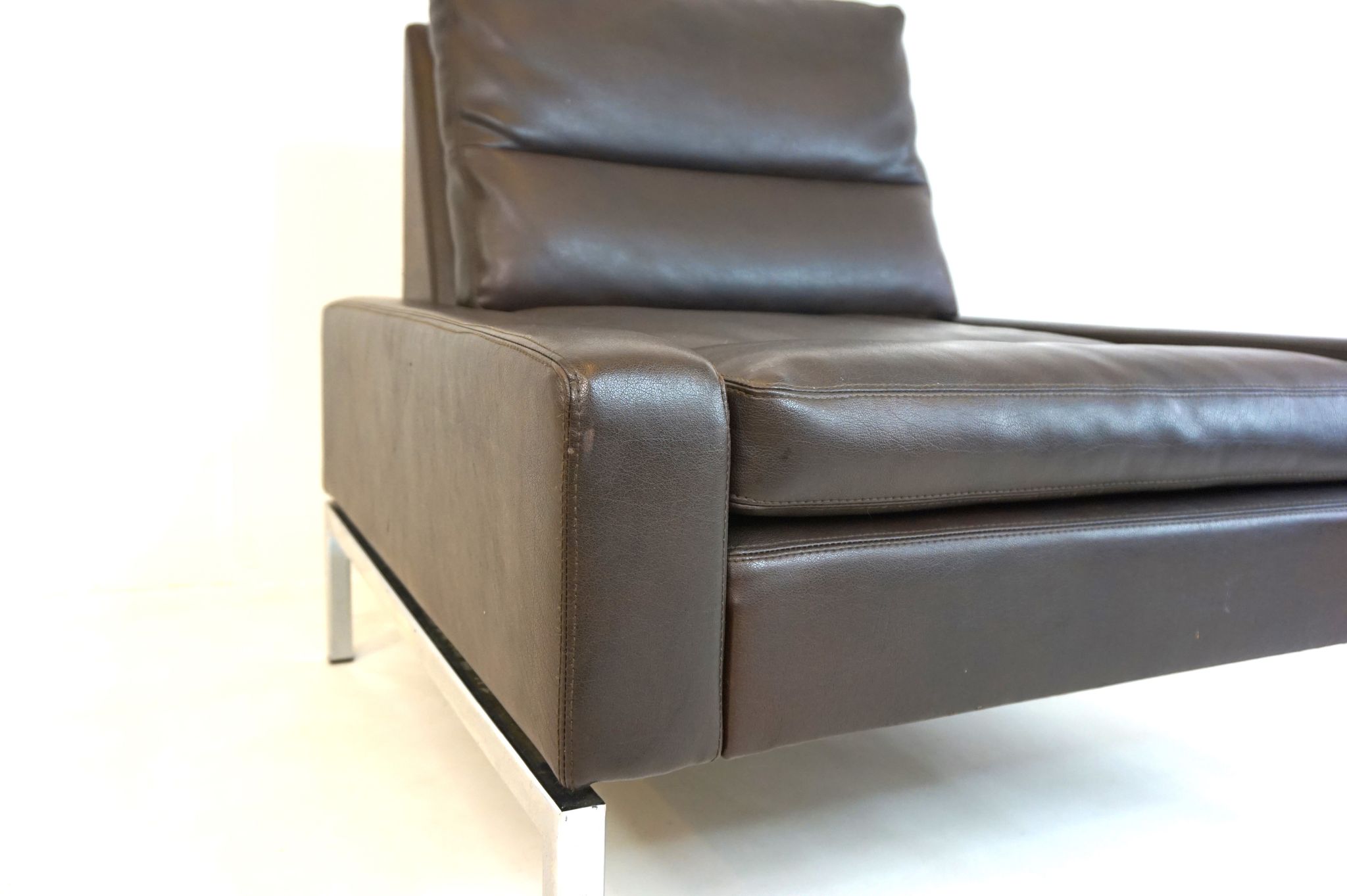 Fauteuil en cuir Wilkhahn Série 800 par Hans Peter Piel