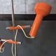 Floor lamp Vintage double adjustable spots Orange