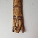 Sculpture sur os - ancienne Amulette Africaine - Art Africain tribal