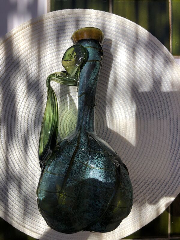 Soliflore  art deco soufflée main