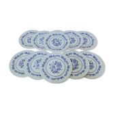 12 dessert plates in Italian iron earth