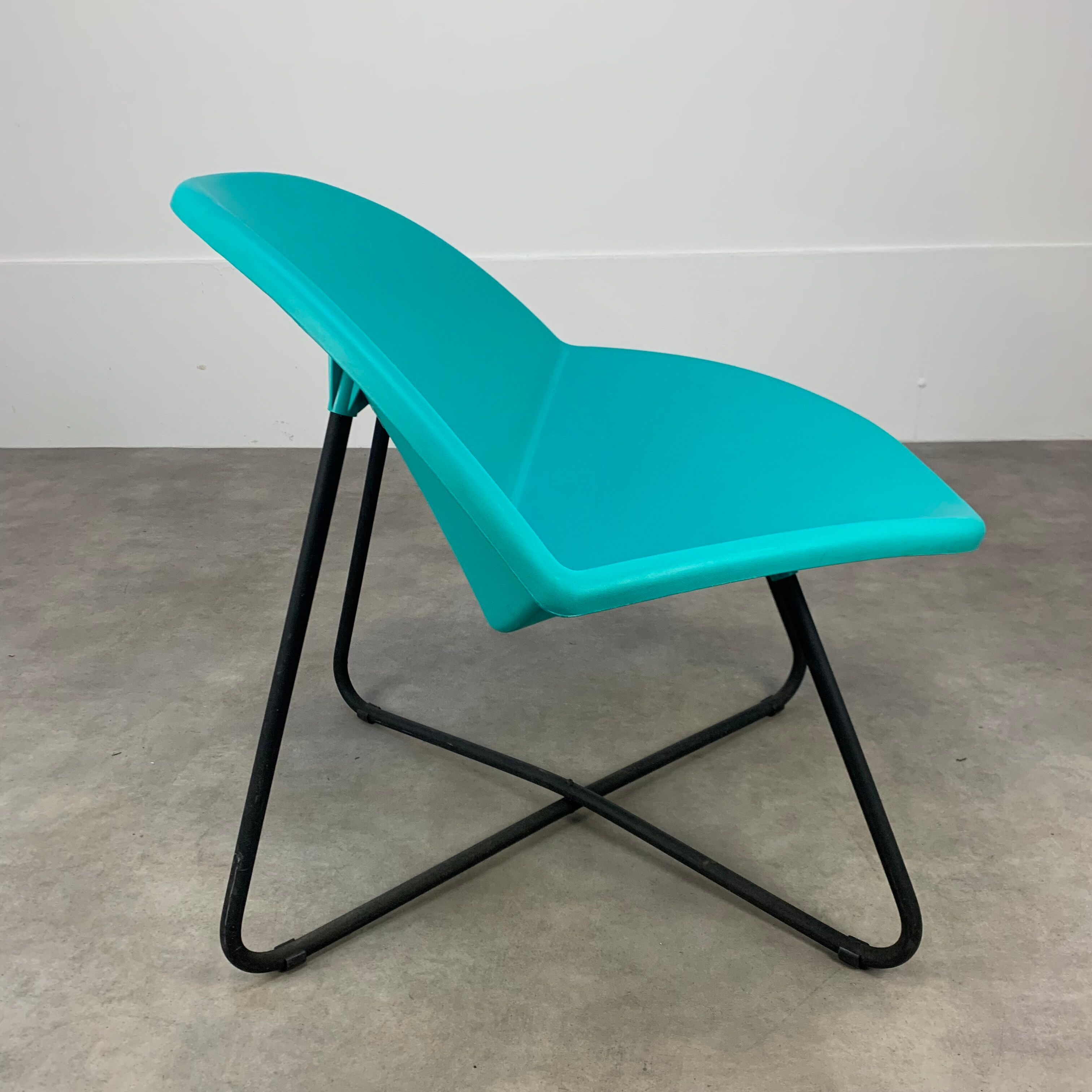 Armchair Niels Gammelgaard model Lips for Ikea blue, green