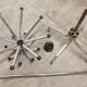Manail holder parrot metal chrome industrial 1960