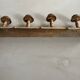 Vintage wooden wall coat rack