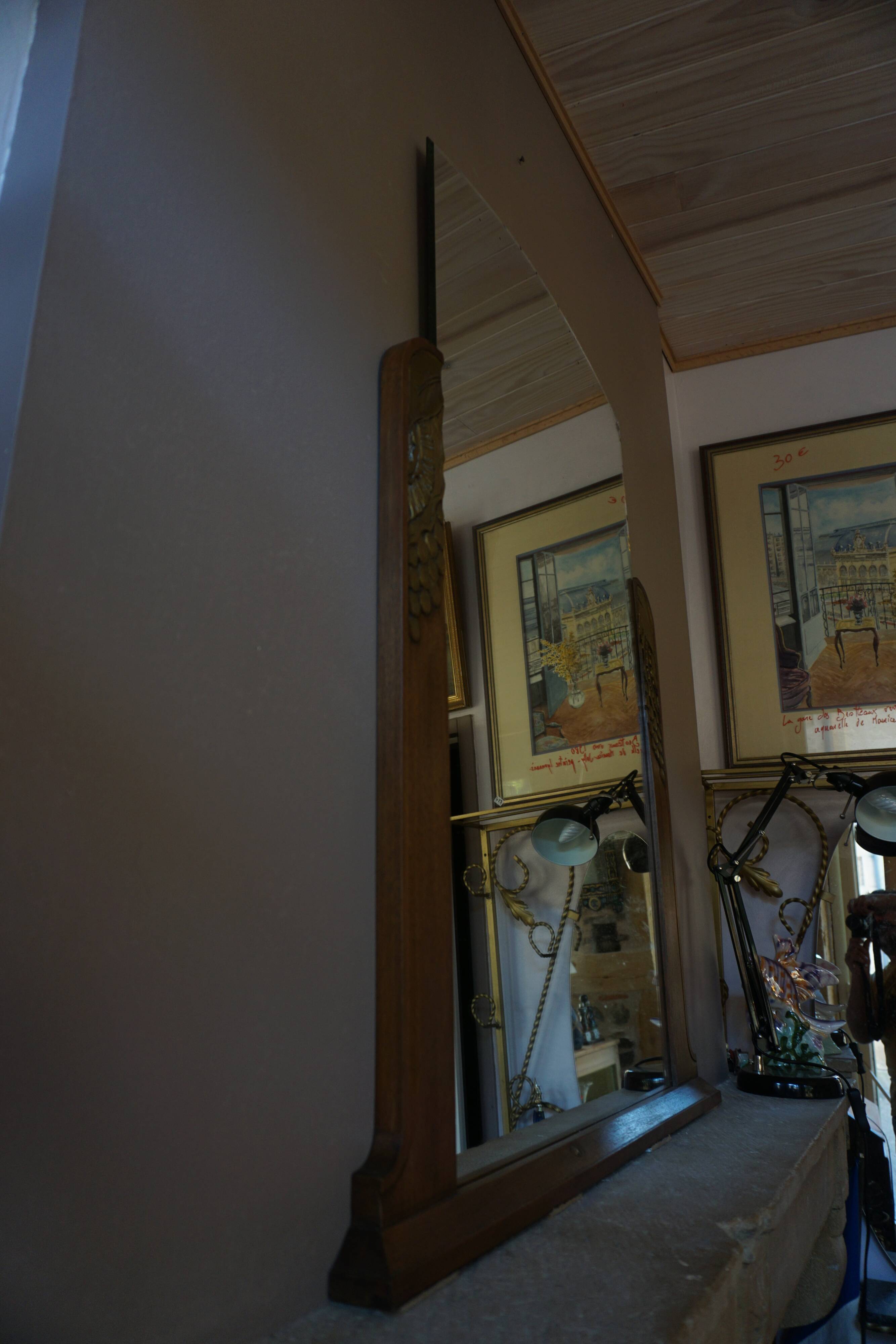 Miroir trumeau art déco