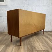 Enfilade scandinave mi-longue vintage en teck, années 60