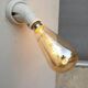 Angled wall lamp Art Deco porcelain