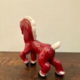 Small retro red horse from the 40s made in England/ceramic