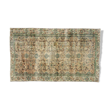 Anatolian handmade vintage rug 204 cm x 125 cm