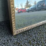 Classic rectangular mirror in gilded wood