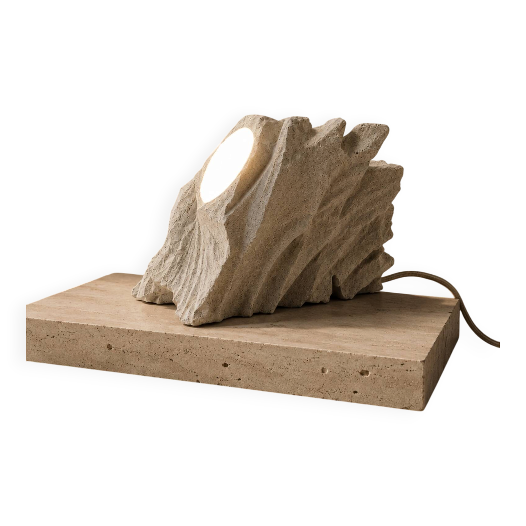 Sculptural lamp — Mineral light piece