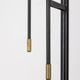 Vintage 50's floor lamp in metal and glass, italian design