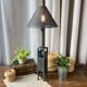 Lampe artisanale style industriel