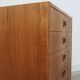 Commode en frêne, design danois, années 70, production : Danemark