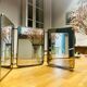Miroir de barbier triptyque des années 50