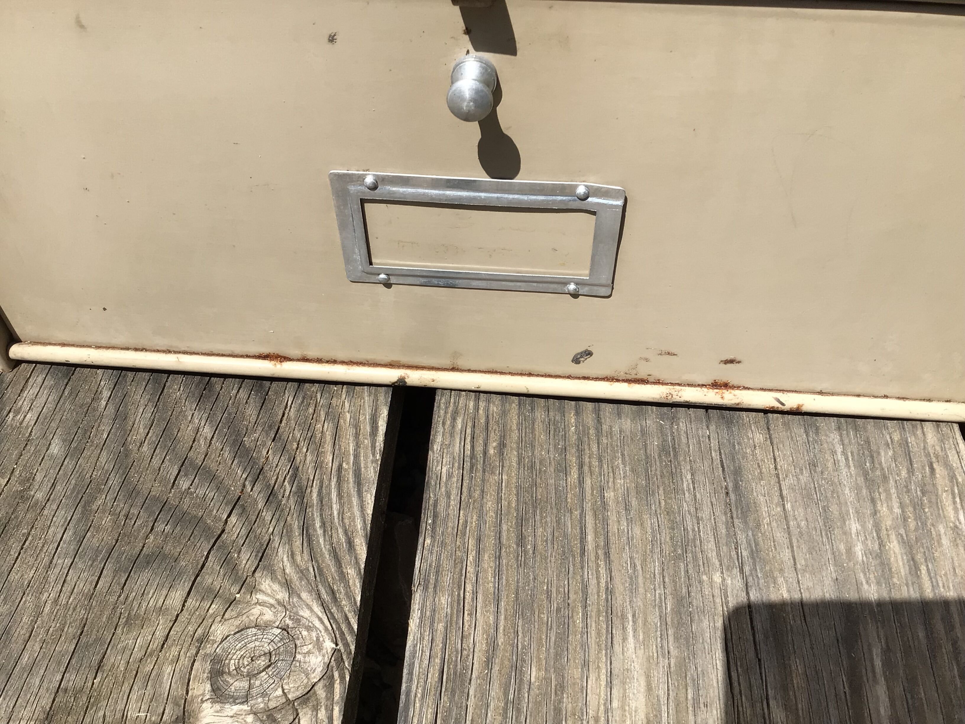 Valve cabinet Ronéo beige 5casiers