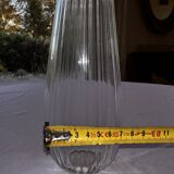 Salviati soliflore vase Aria Piccolo model in transparent ribbed glass