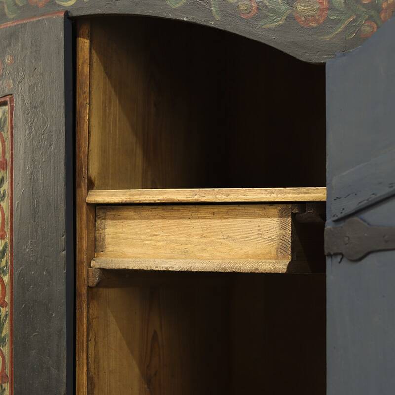 Folk art painted bridal wardrobe