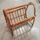 Rattan magazine rack 60s