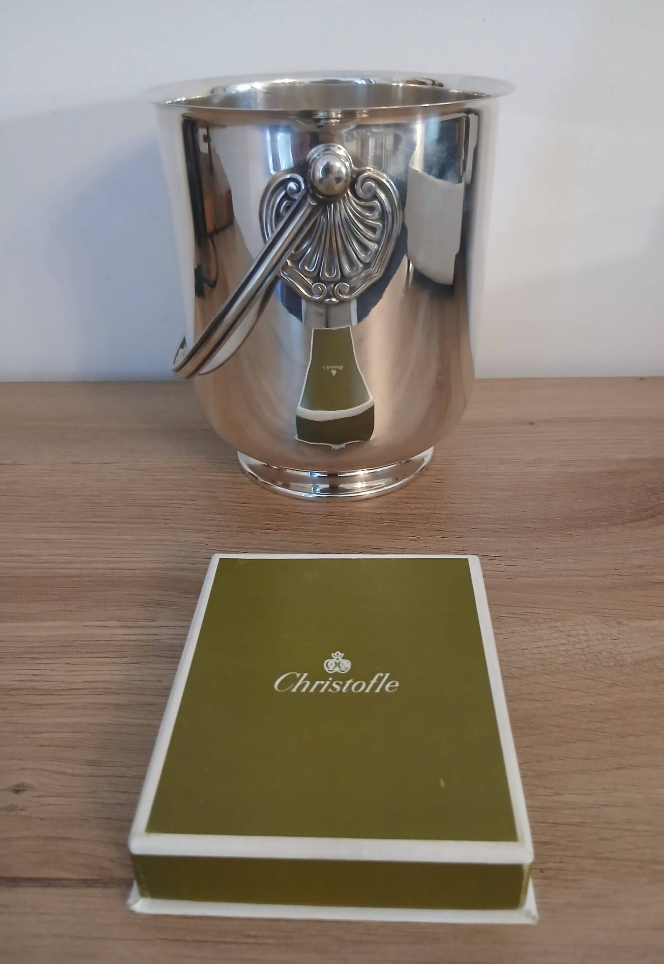 Christofle silver-plated metal ice bucket