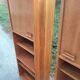 Pair of vintage column bookshelves from the 60s-70s Scandinavian style.