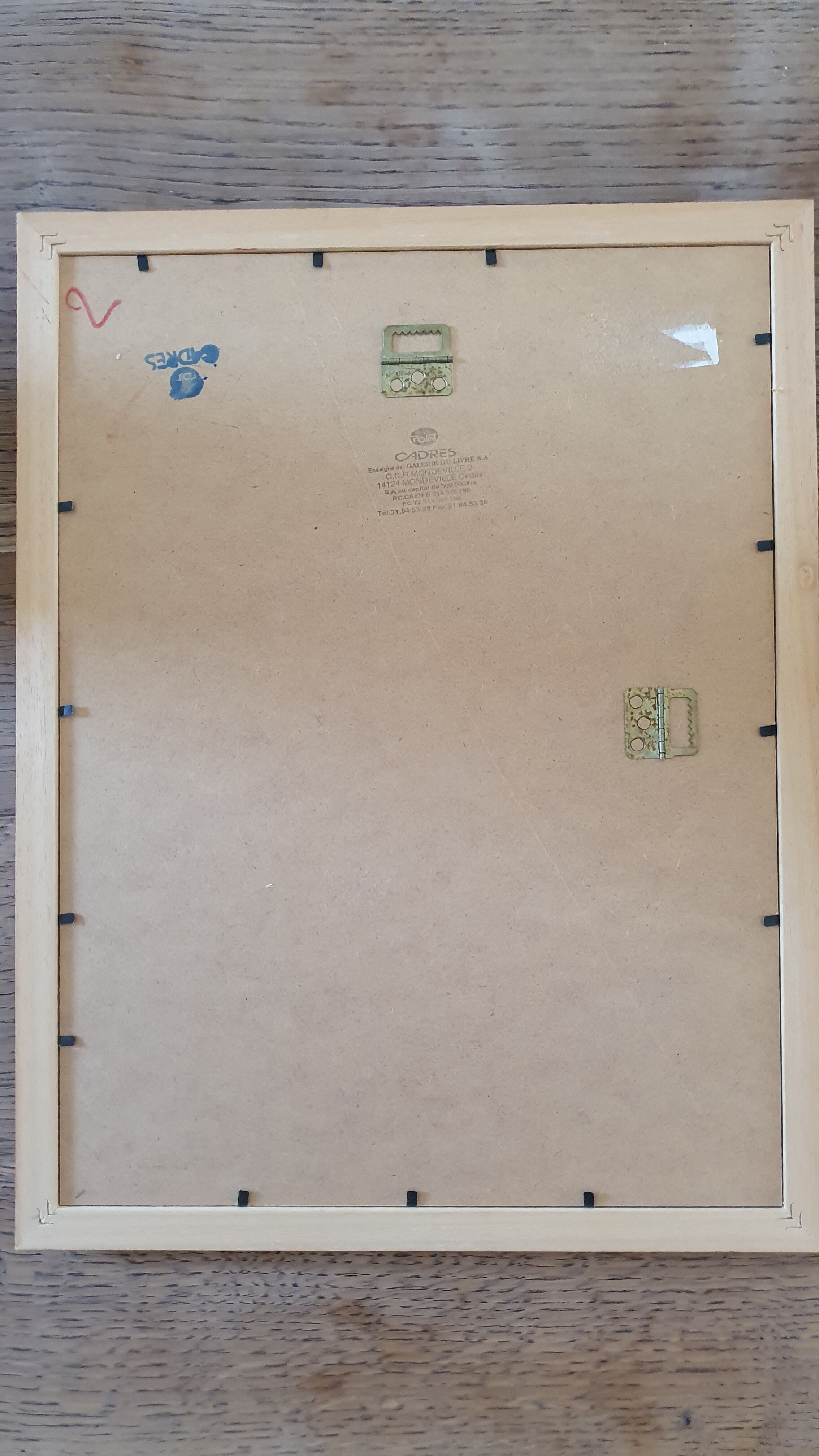 Framed poster galeries lafayette vintage frame gilded wood 44 x 34