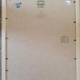 Framed poster galeries lafayette vintage frame gilded wood 44 x 34