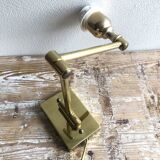 Deschuytener brass articulated wall lamp