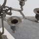 Art Nouveau tin candle holder by Achille Gamba, Italy ca. 1900