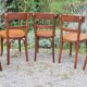 5 chaises bistrot Thonet et Horgen années 40