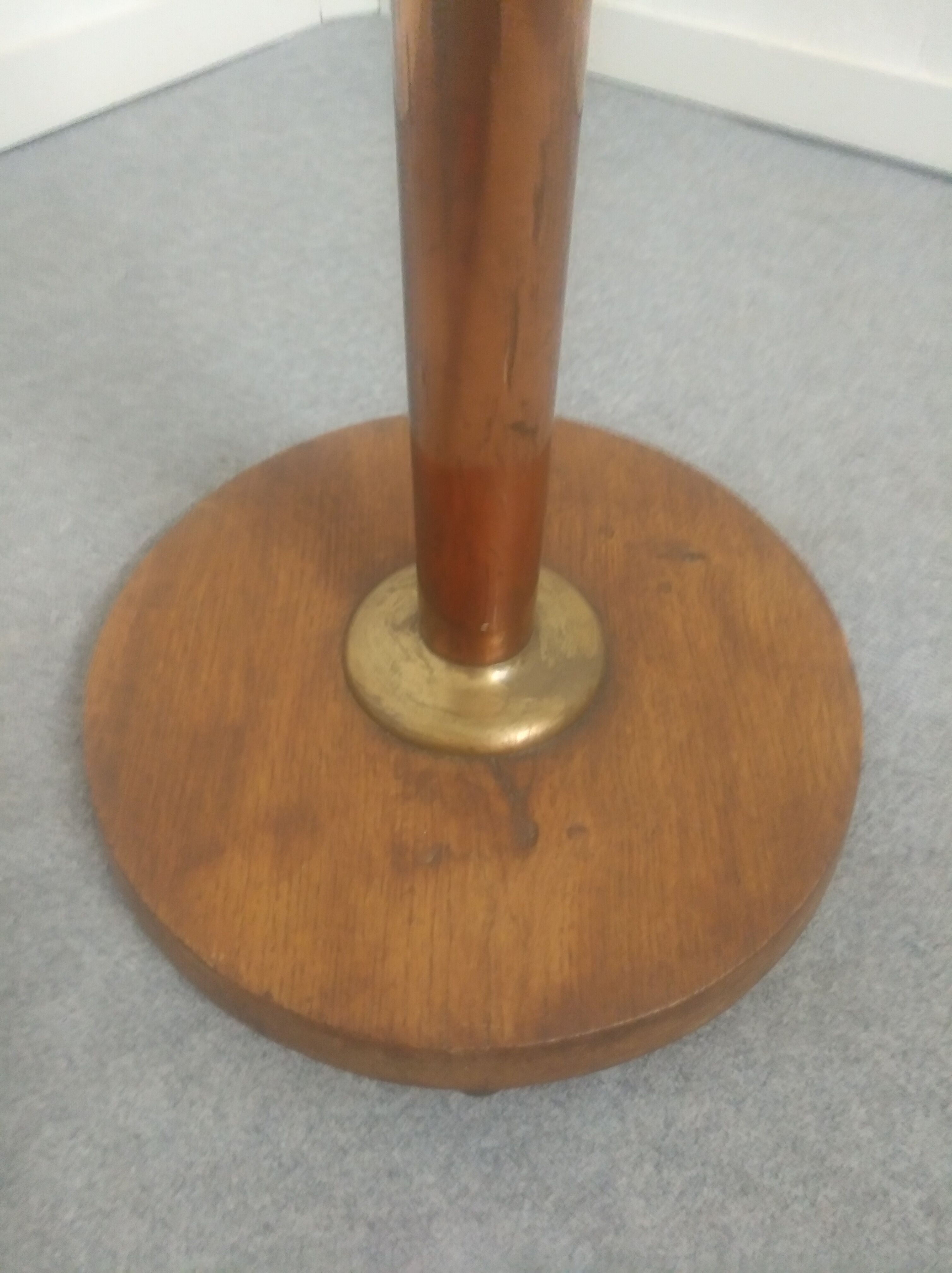 Art Deco lamp in copper and brass