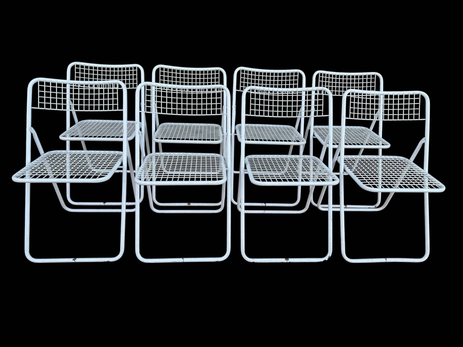 Ted Net Folding Chairs by Niels Gammelgaard for IKEA, 1970s, Set of