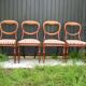 Série de 6 chaises acajou