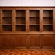 Bibliothèque de magasin / buffet deux corps en chêne – fin XIXe