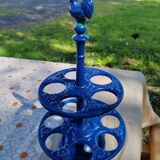 Blue enamelled cast iron egg holder 60s/70s