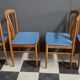 4x chaises de salle à manger en chêne Ekstrom pour Johansson & Soner Suède années 1960