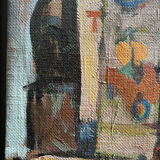 Painting another garage death, comes from Raymond Guidot's workshop