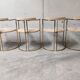 Vintage brass dining room set by Belgochrom, 1970s