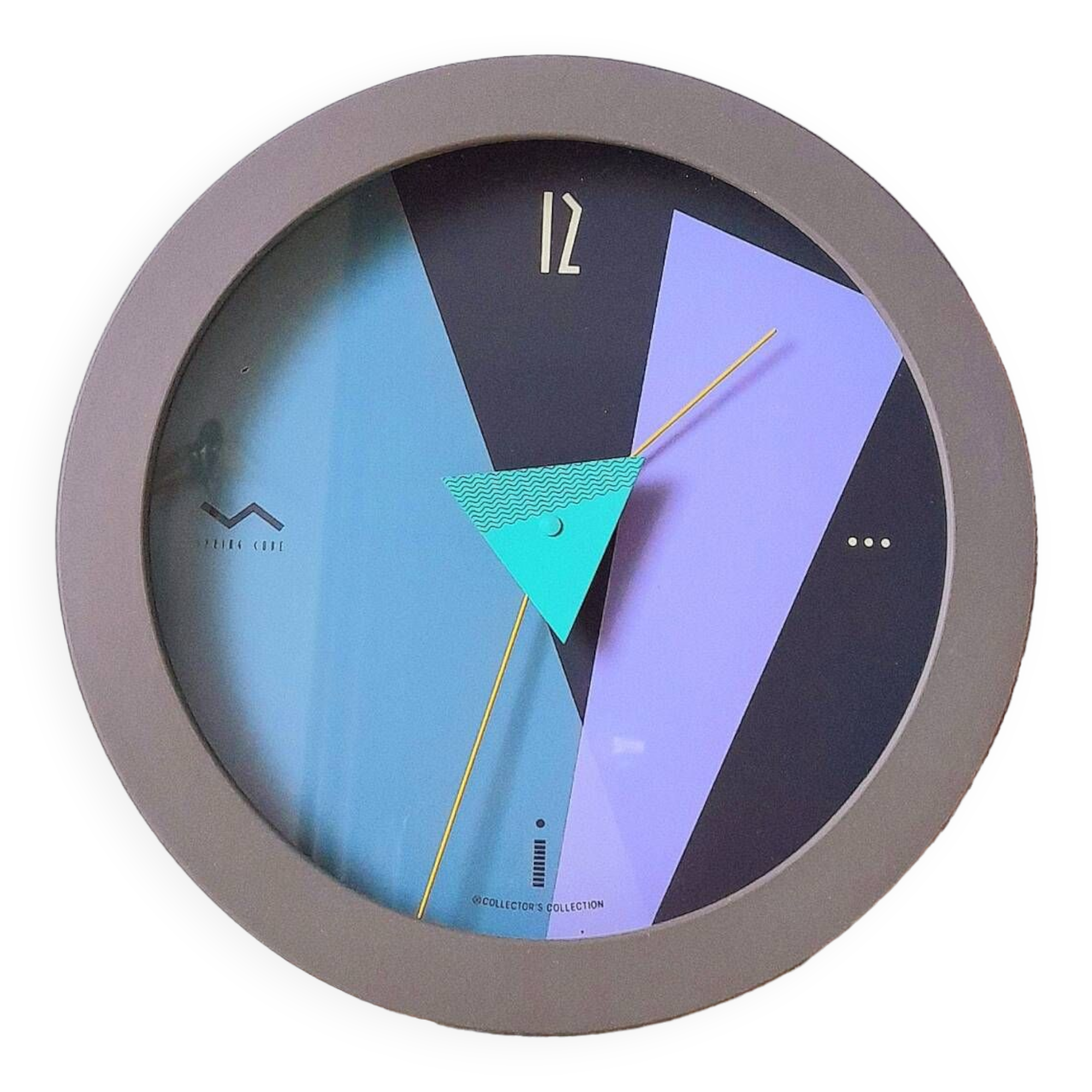 Spring cube wall clock Nicolai Canetti 80s