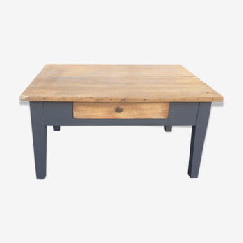 Table de ferme basse bois massif