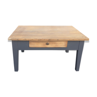 Table de ferme basse bois massif