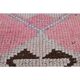 1970s Turkish Oushak Handmade Wool Cotton Pink Area Rug 84x304