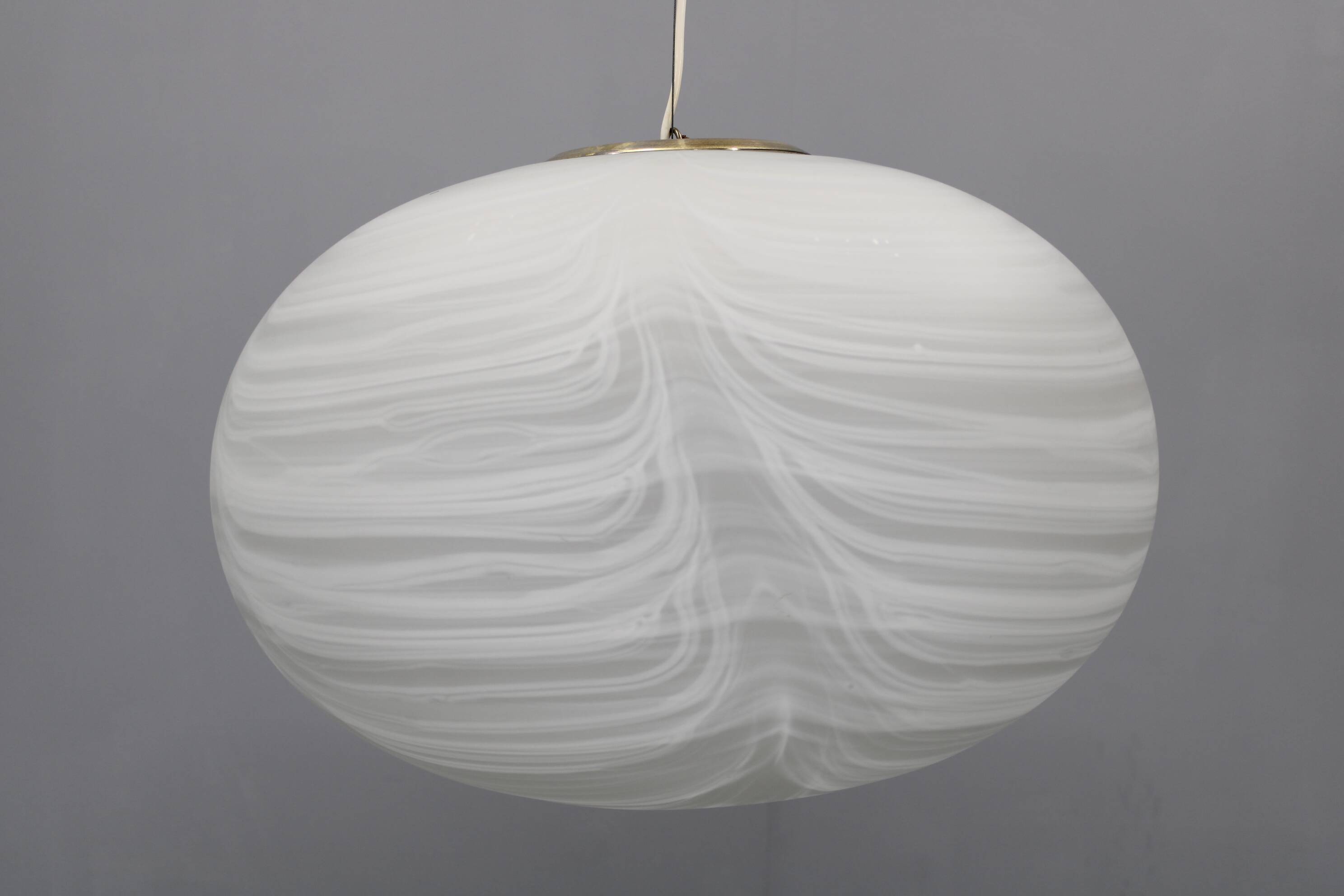 1970s Glass Pendant, Italy