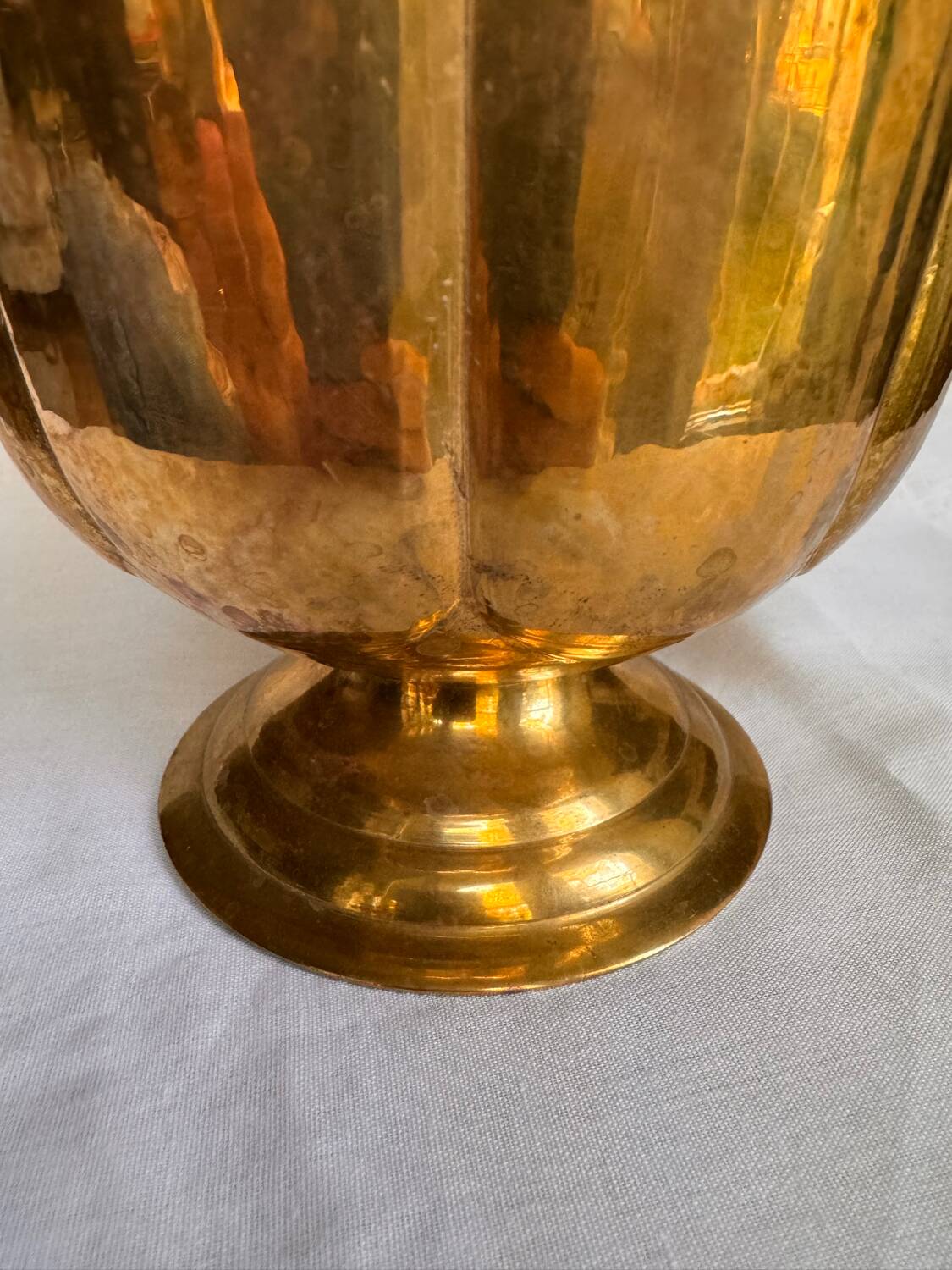 Brass footed bowl