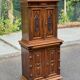 Renaissance sideboard with recess, 17th century, in carved walnut, 177cm