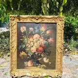 Oil painting bouquet of flowers