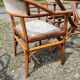Rattan garden furniture, table, chairs and armchairs