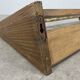 Vintage wooden wall coat rack with 6 hooks, chalet style.