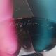 Vase coquille en verre multicolore signé Flygsfors, 1956